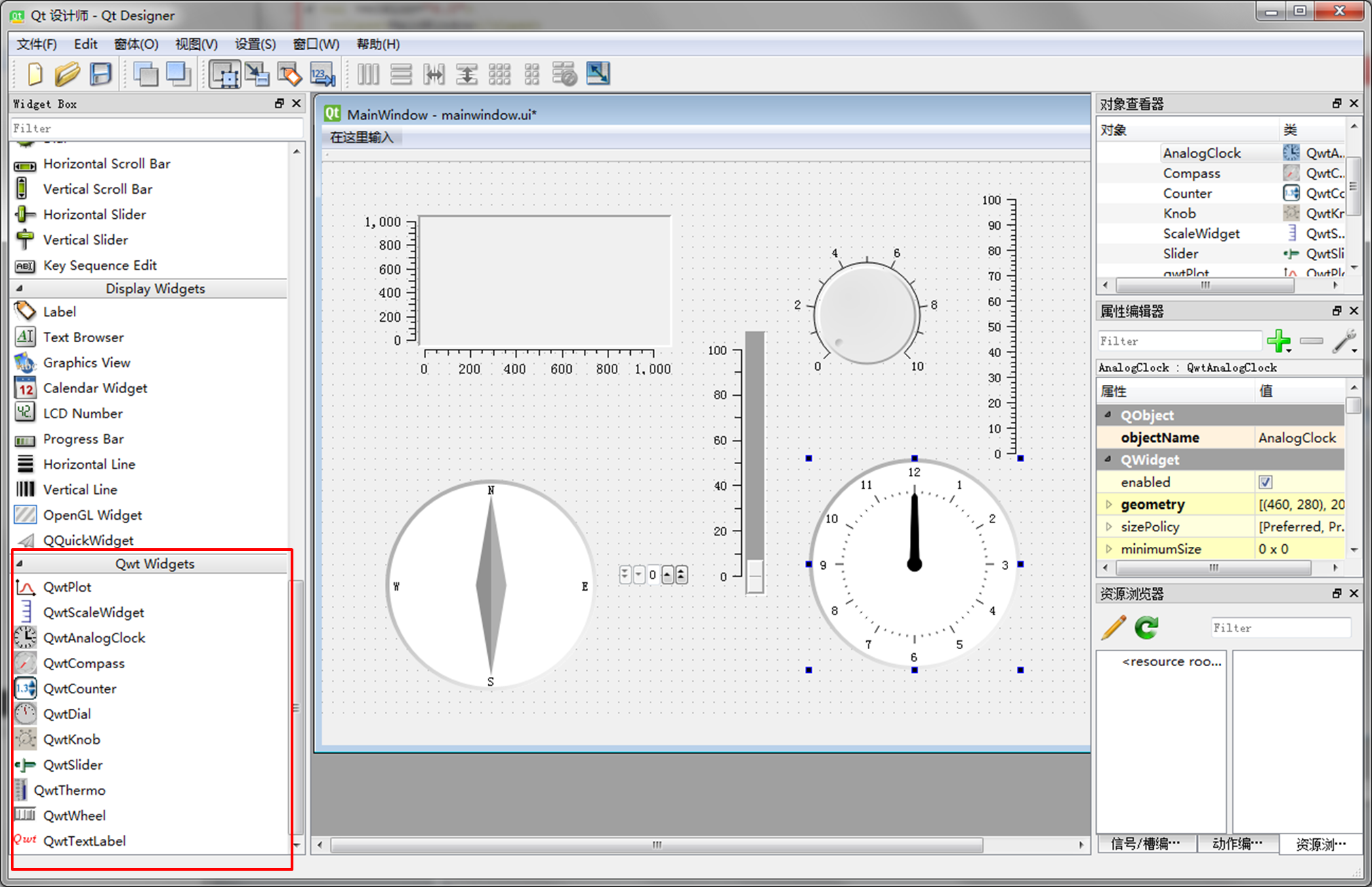 Qwt Widgets on Qt Designer